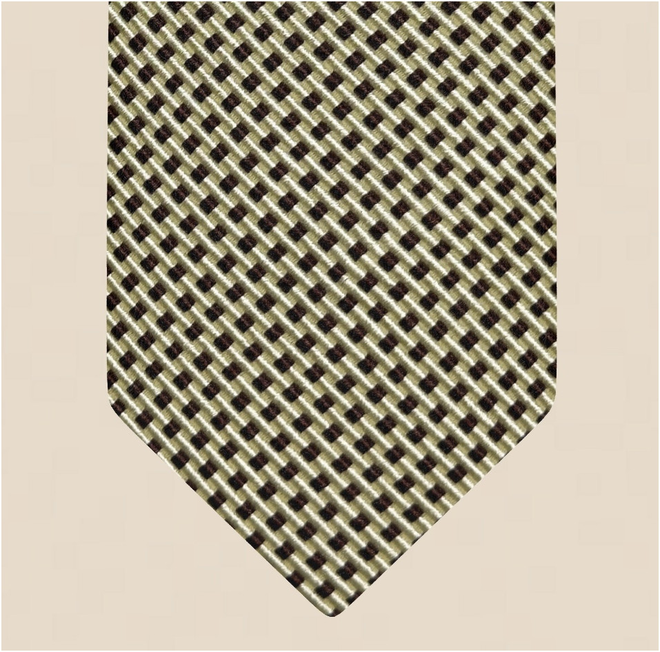 Cotton and silk tie