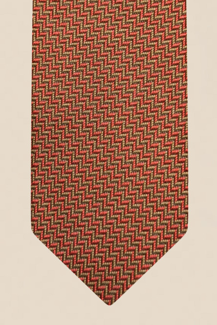 Cotton and silk tie