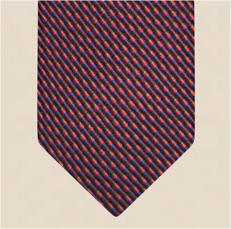 Cotton and silk tie