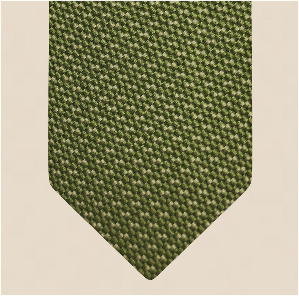 Cotton and silk tie