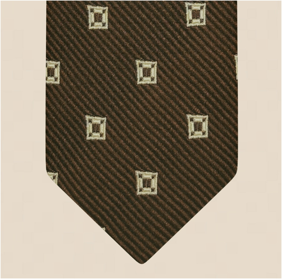 Cotton and silk tie