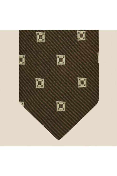 Cotton and silk tie