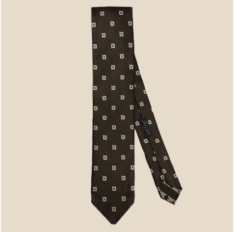 Cotton and silk tie