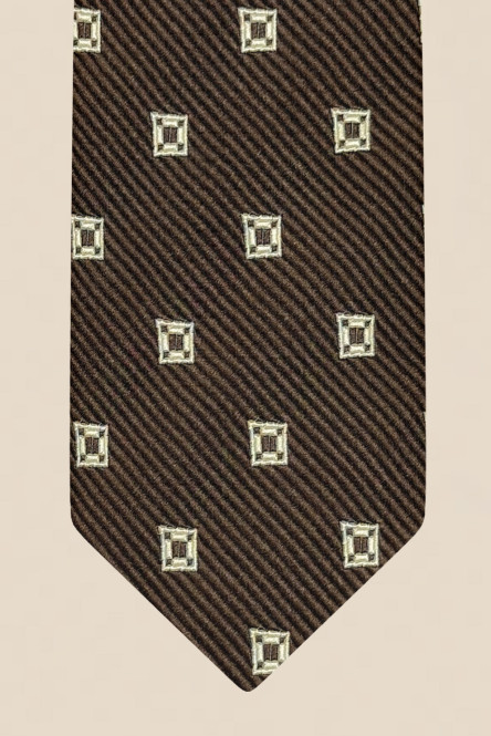 Cotton and silk tie