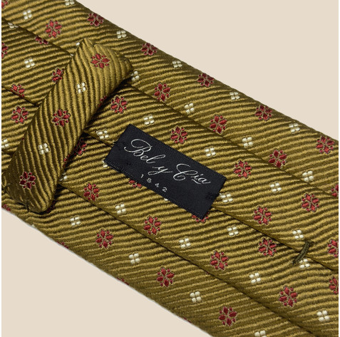 Corbata algodón y seda