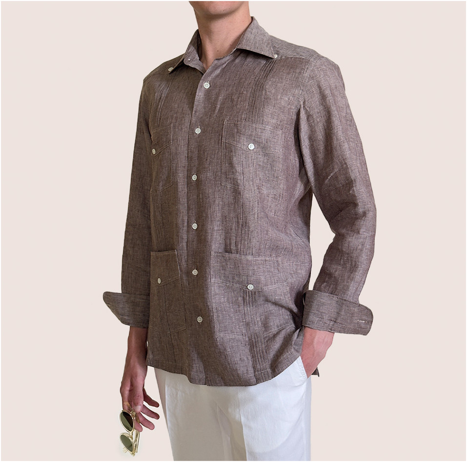 Guayabera Algodón y Lino