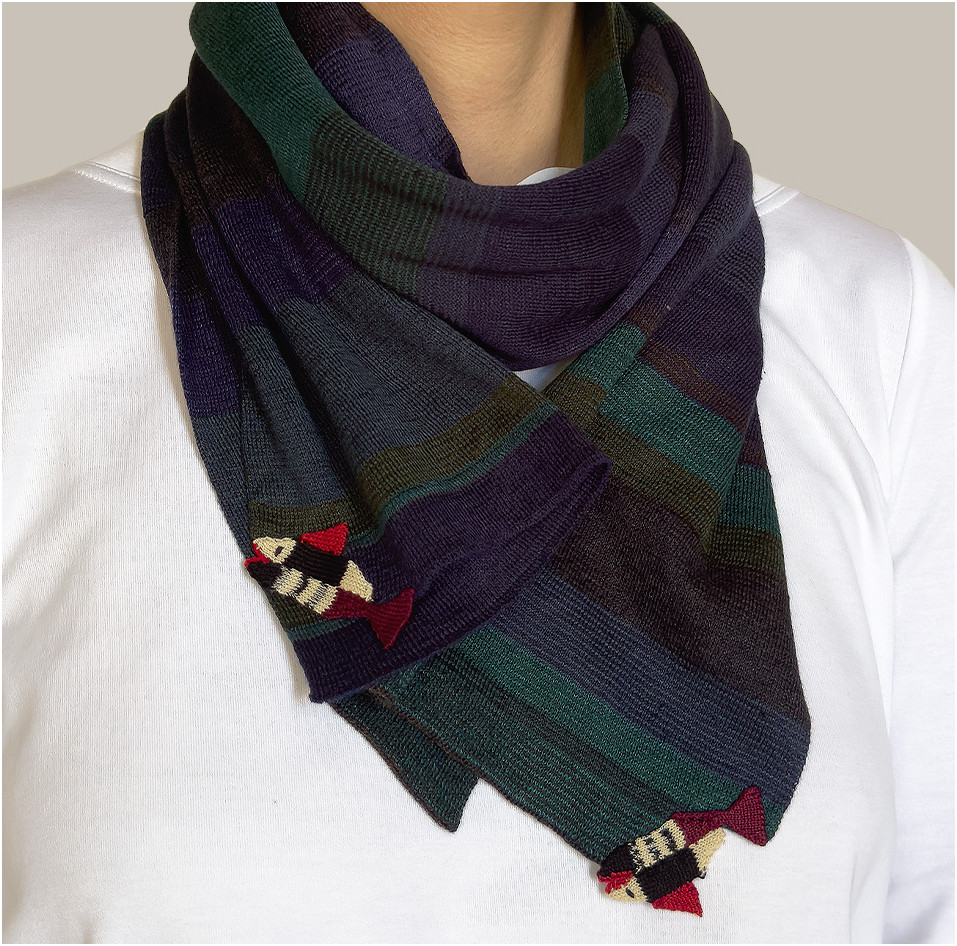 Cotton & Linen Knitted scarf