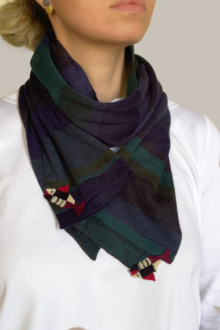 Cotton & Linen Knitted scarf