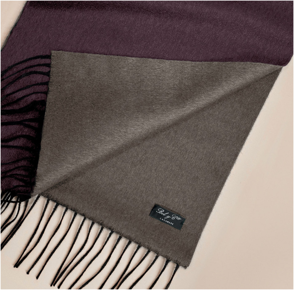 Bufanda de cashmere y seda