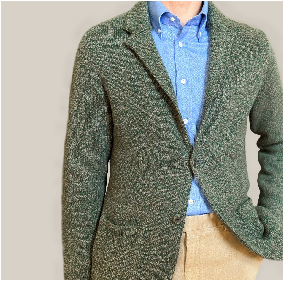 Americana de punto de cashmere