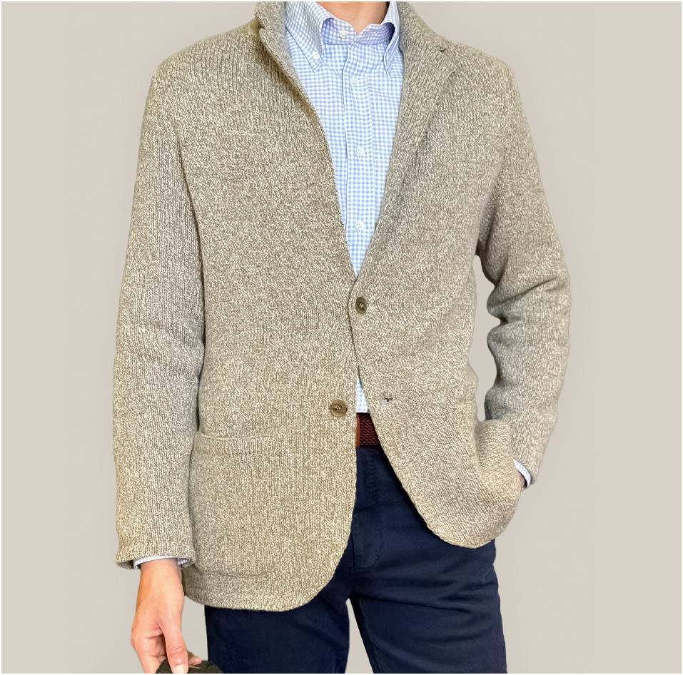 Americana de punto de cashmere